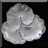 S04. Reed & Barton sterling silver lilypad plate. 